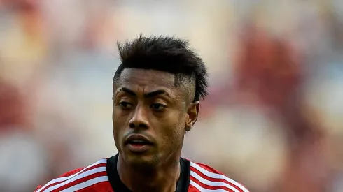 - Bruno Henrique jogador do Flamengo durante partida contra o Bahia no estadio Maracana pelo campeonato Brasileiro A 2023. Foto: Thiago Ribeiro/AGIF
