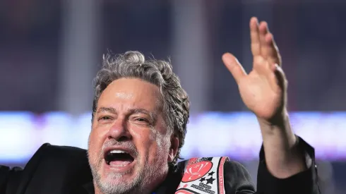 Julio Casares presidente do Sao Paulo comemora titulo de campeao apos partida contra o Flamengo no estadio Morumbi pela decisao do campeonato Copa do Brasil 2023. Foto: Ettore Chiereguini/AGIF