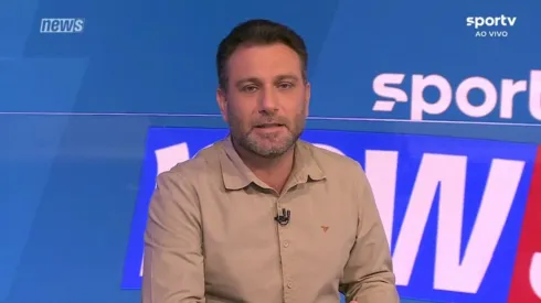 Foto: Reprodução/SporTV - Loffredo: jornalista abriu o jogo sobre duelo de líderes no Brasileirão