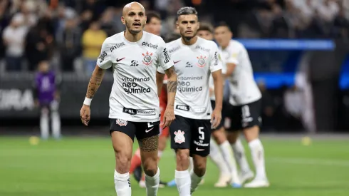 Fabio Santos, jogador do Corinthians, durante partida contra o Argentinos Juniors pela Conmebol Libertadores 2023 - Marcello Zambrana/AGIF