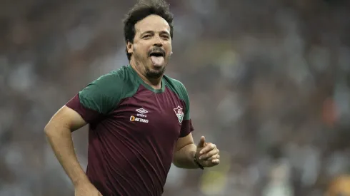 Fernando Diniz tecnico do Fluminense comemora titulo apos a partida contra o Boca Juniors no estadio Maracana pelo campeonato Libertadores 2023. Foto: Jorge Rodrigues/AGIF