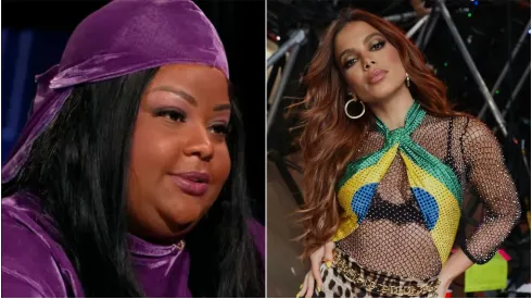 MC Carol (à esquerda) divide opiniões ao opinar sobre estilo musical de Anitta (à direita) – Foto 1: Reprodução/Youtube | Foto 2: Reprodução/Instagram de Anitta