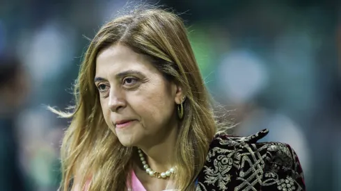 Leila Pereira presidente do Palmeiras acompanha equipe em jogo -Foto: Marcello Zambrana/AGIF