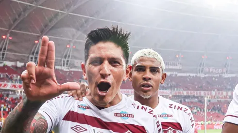 Foto: Maxi Franzoi/AGIF - John Kennedy e Germán Cano decidiram para o Fluminense