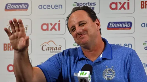Rogério Ceni técnico do Bahia durante coletiva. Foto: Walmir Cirne/AGIF