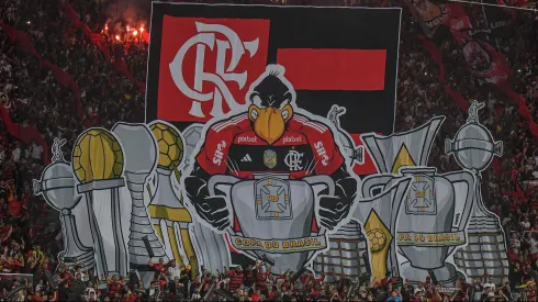 Torcida do Flamengo durante partida contra Athletico-PR no estadio Maracana pelo campeonato Copa do Brasil 2023. Foto: Thiago Ribeiro/AGIF