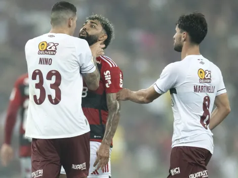 Esganou o Gabigol e 'levantou' a taça: Nino vira personagem no FlaxFlu