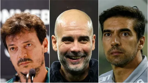 Diniz, Guardiola e Abel Ferreira. Getty Images