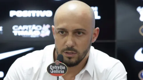 Gerente de Futebol Alessandro Nunes do Corinthians durante anuncio de sua saida no CT Joaquim Grava. Daniel Vorley/AGIF