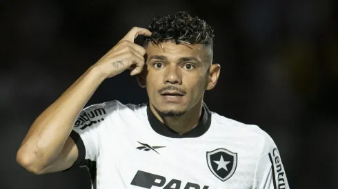 Tiquinho Soares jogador do Botafogo durante partida contra o Vasco no estadio Sao Januario pelo campeonato Brasileiro A 2023. Jorge Rodrigues/AGIF
