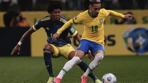 Antony jogador do Brasil durante partida contra o Colômbia no estádio Arena Corinthians pelo campeonato Eliminatórias Copa do Mundo 2022. Ettore Chiereguini/AGIF