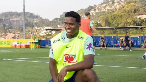 Endrick é o jogador mais jovem da atual convocação. Foto: Joilson Marconne / CBF