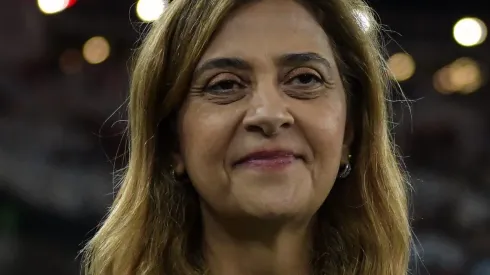 Leila Pereira presidente do Palmeiras durante partida contra o Flamengo no estadio Maracana pelo campeonato Brasileiro A 2023. Foto: Thiago Ribeiro/AGIF