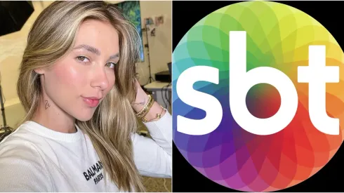 Foto 1: Virginia (à esquerda) – Reprodução/Instagram Virgínia Fonseca – Foto 2: Logo do SBT (à direita)