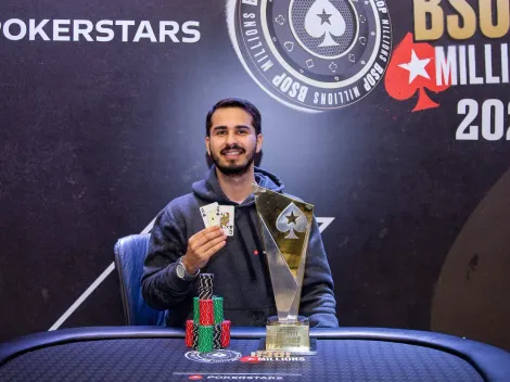 Ivan Limeira leva troféu de campeão no High Roller do LAPT PKO