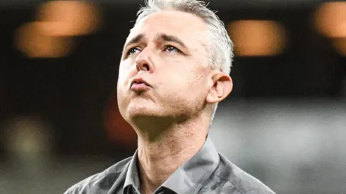 Tiago Nunes, enquanto tecnico do Ceara durante partida contra o Fortaleza no estadio Arena Castelao pelo campeonato Brasileiro A 2021. Kely Pereira/AGIF