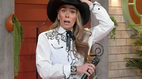 Adriane Galisteu assustada em A Fazenda 15 – Foto: Reprodução/Record