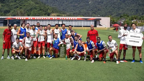 Eleno do Flamengo treinando no Ninho do Urubu durante a Data Fifa. Foto: Marcelo Cortes / Flamengo