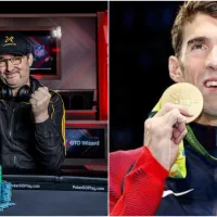Recordista de braceletes no poker encontra o maior medalhista olímpico