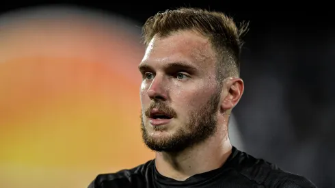 Lucas Perri goleiro do Botafogo durante partida pelo Brasileiro