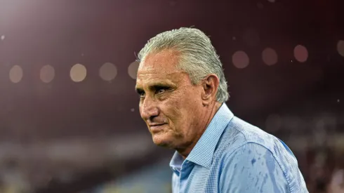 Tite técnico do Flamengo durante partida contra o Bragantino no estadio Maracana pelo campeonato Brasileiro / Foto: Thiago Ribeiro/AGIF
