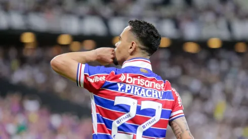 Yago Pikachu alcançou marca expressiva pelo Fortaleza. Foto: Lucas Emanuel/AGIF