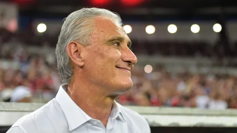 Tite faz sua primeira final no Flamengo diante do Atlético Mineiro -Foto: Thiago Ribeiro/AGIF