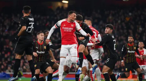 Arsenal e Lens jogaram no Emirates Stadium pela fase de grupos da Liga dos Campeões (Foto: Mike Hewitt/Getty Images)