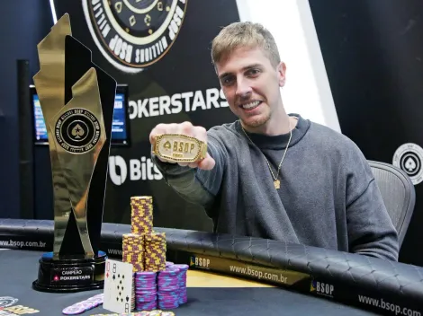 Uruguaio realiza uma virada incrível e fica com o troféu de campeão do BSOP Millions