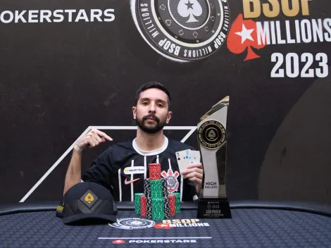 Luis Abdo leva premiação milionária no BSOP Millions ao vencer o High Rollers