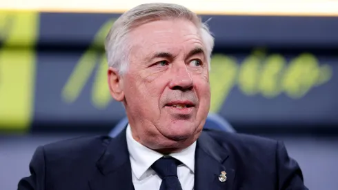 CADIZ, SPAIN - NOVEMBER 26: Carlo Ancelotti, Head Coach of Real Madrid, looks on prior to the LaLiga EA Sports match between Cadiz CF and Real Madrid CF at Estadio Nuevo Mirandilla on November 26, 2023 in Cadiz, Spain. (Photo by Fran Santiago/Getty Images)