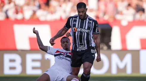 Atlético-MG leva vantagem diante do São Paulo. Foto: Ettore Chiereguini/AGIF
