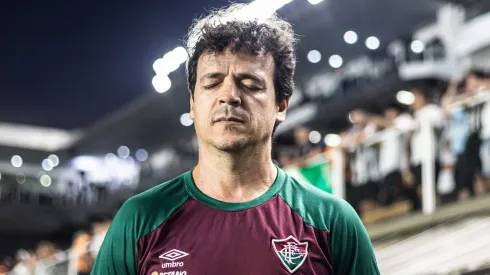 Fernando Diniz tecnico do Fluminense durante partida contra o Santos no estadio Vila Belmiro pelo campeonato Brasileiro A 2023. Abner Dourado/AGIF
