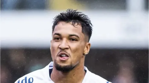 Foto: Abner Dourado/AGIF - Marcos Leonardo em partida pelo Santos