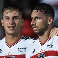 Calleri e Galoppo participam das atividades e animam os torcedores do São Paulo
