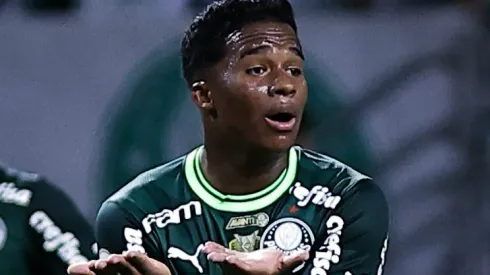 Endrick jogador do Palmeiras durante partida contra o America-MG no estadio Arena Allianz Parque pelo campeonato Brasileiro A 2023. Fabio Giannelli/AGIF