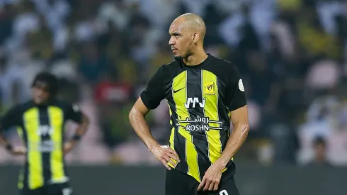 Fabinho, ex-Fluminense, é um dos brasileiros no elenco do Al-Ittihad. Yasser Bakhsh/Getty Images)