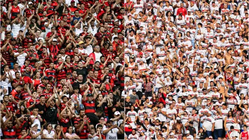 Torcida do Flamengo e do São Paulo. Foto: Kely Pereira/AGIF