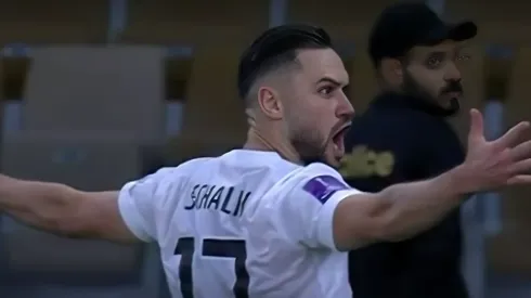 Foto: Reprodução/Globoplay - Schalk fez o gol da classificação do Urawa Reds