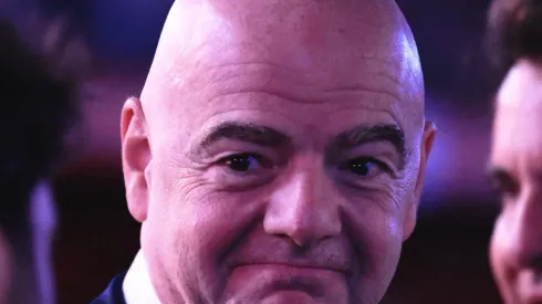 Gianni Infantino, presidente da FIFA, antes de partida entre Corinthians e Flamengo pelo campeonato Copa do Brasil 2022. Foto: Ettore Chiereguini/AGIF