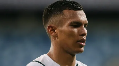 Gabriel Veron jogador do Palmeiras durante partida contra o Cuiaba no estadio Arena Pantanal pelo campeonato Brasileiro A 2021. Foto: Gil Gomes/AGIF