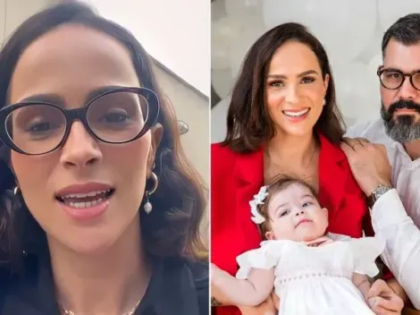 Letícia Cazarré evita contato físico com a filha