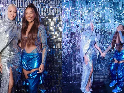 Ludmilla compartilha fotos com Beyoncé, em Salvador
