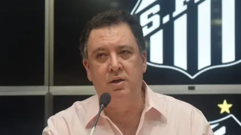 Marcelo Teixeira responde o Corinthians sobre Marcos Leonardo. Foto: Ivan Storti/Santos FC