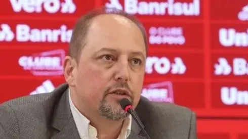 Alessandro Barcellos, em coletiva de imprensa. Foto: Internacional -
