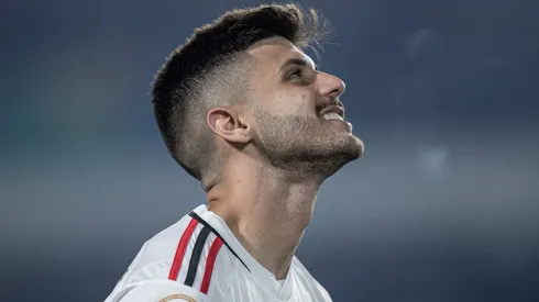 Lucas Beraldo jogador do Sao Paulo durante partida contra o Goias no estadio Serrinha pelo campeonato Brasileiro A 2023. Heber Gomes/AGIF