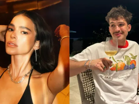 Bruna Marquezine surge de mãos dadas com João Guilherme
