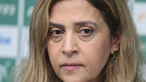 Leila Pereira em entrevista pelo Palmeiras - Foto: Ettore Chiereguini/AGIF