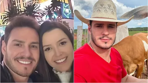Foto 1: Gustavo e Ana Paula à (esquerda) – Foto 2: Ana Paula à (direita) – Reprodução/ Instagram
