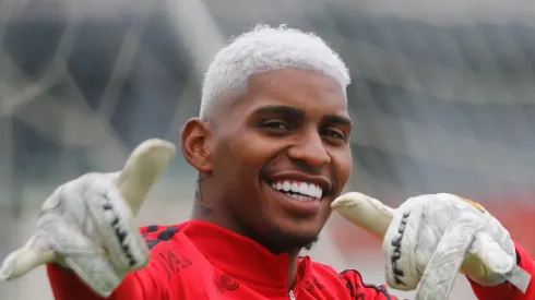 Hugo durante treino do Fla em 2022. Foto: Gilvan de Souza/Flamengo.